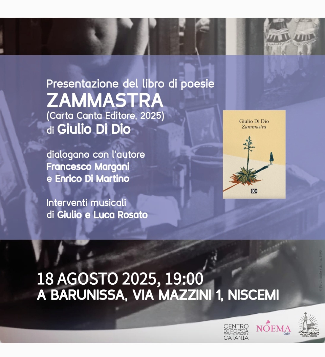 Niscemi, questa sera sarà presentata la raccolta di poesie "Zammastra" - 