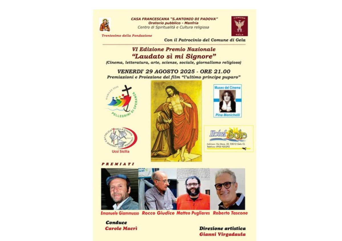 Premio "Laudato si", venerdì la sesta edizione - 