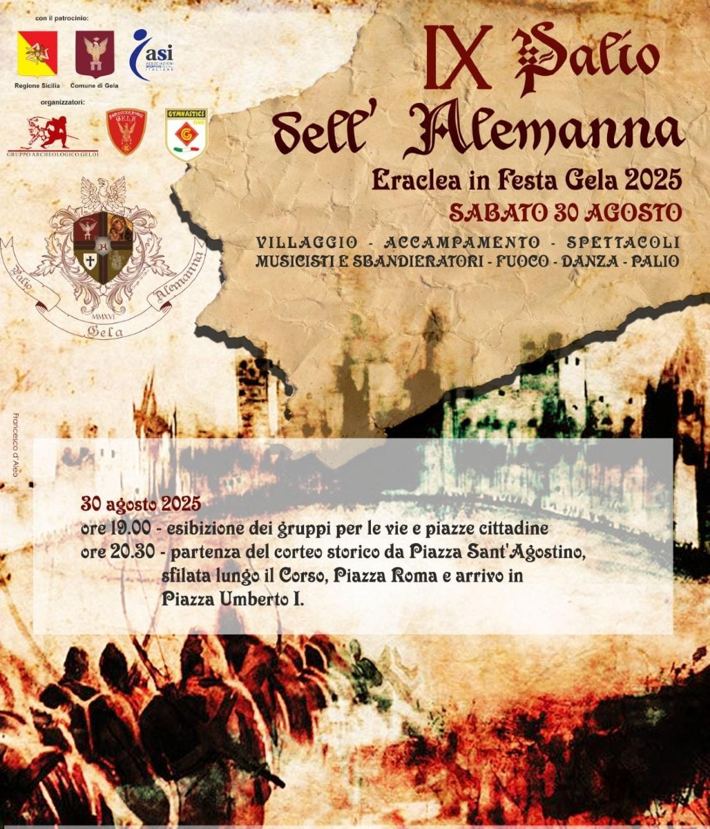 Torna il IX Palio dell’Alemanna, dalle 19:30 la diretta sui nostri canali - 