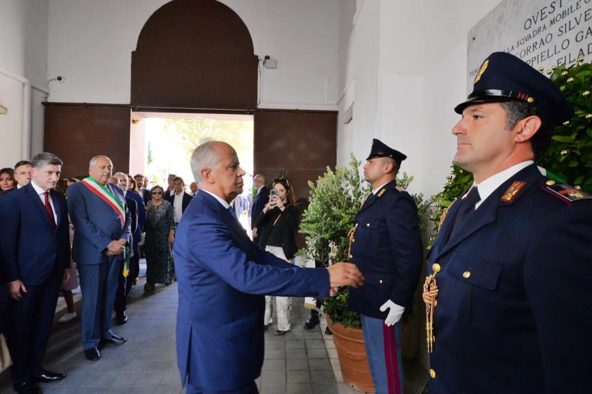 Piantedosi a Palermo rende omaggio alle vittime di mafia Cassarà e Antiochia - 