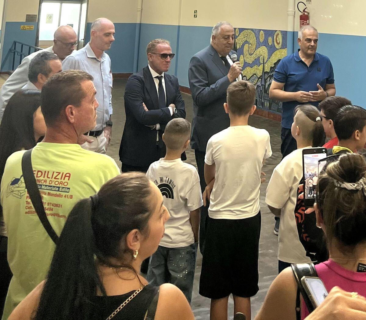 Palermo, Lagalla in visita al “Mantegna-Bonanno” e al “Montalcini” in occasione dell’avvio dell’anno scolastico - 