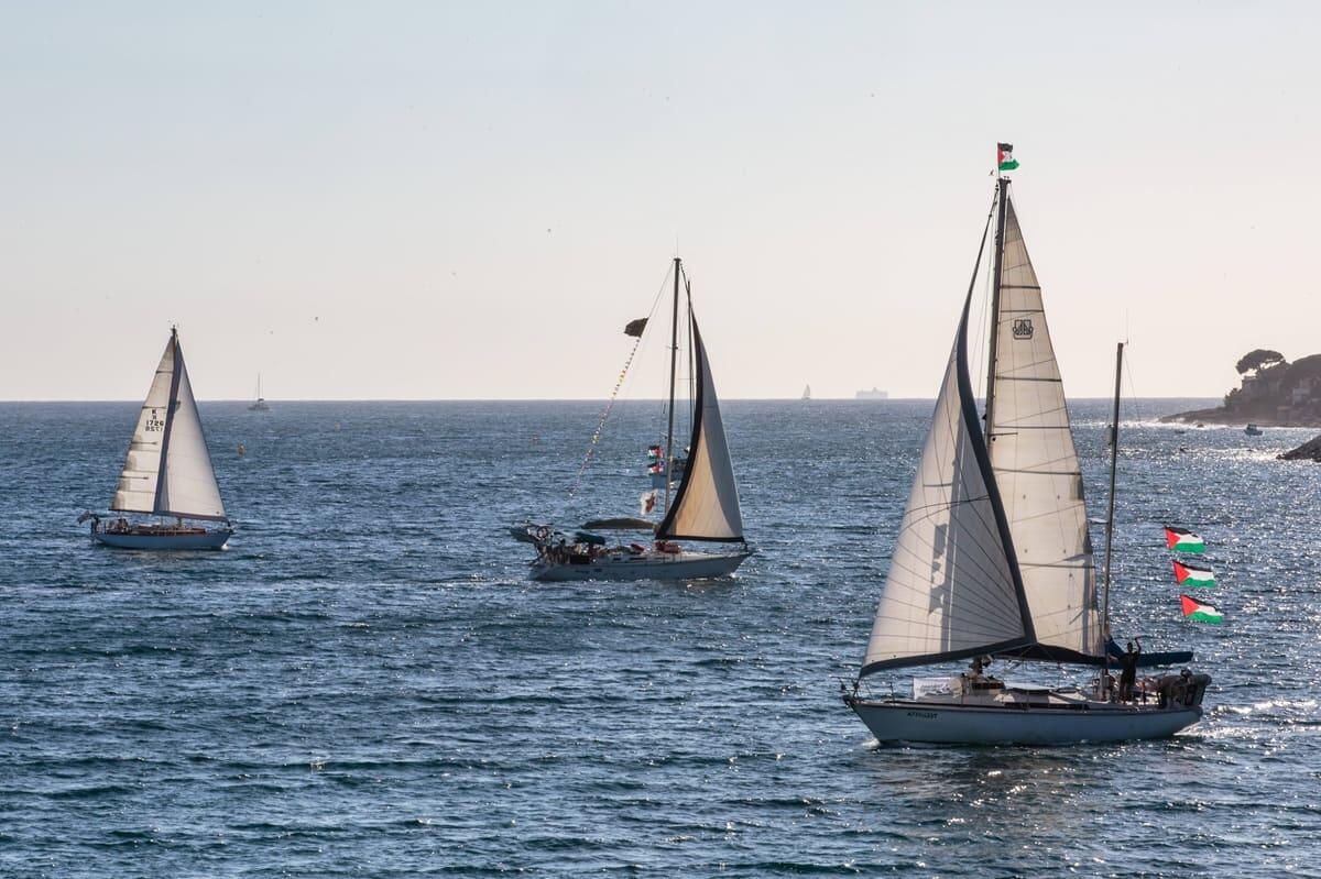 Global Sumud Flotilla, imbarcazioni salpate da Portopalo in direzione Gaza - 