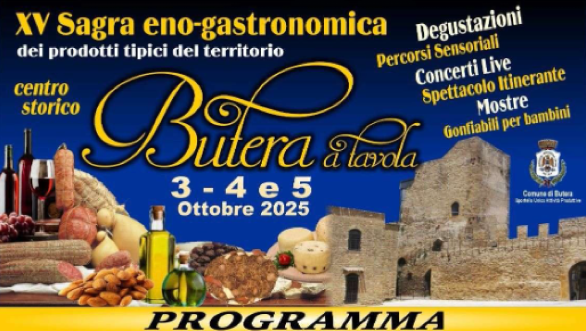 “Butera a Tavola 2025”: sapori, musica e tradizione nel cuore della Sicilia - 