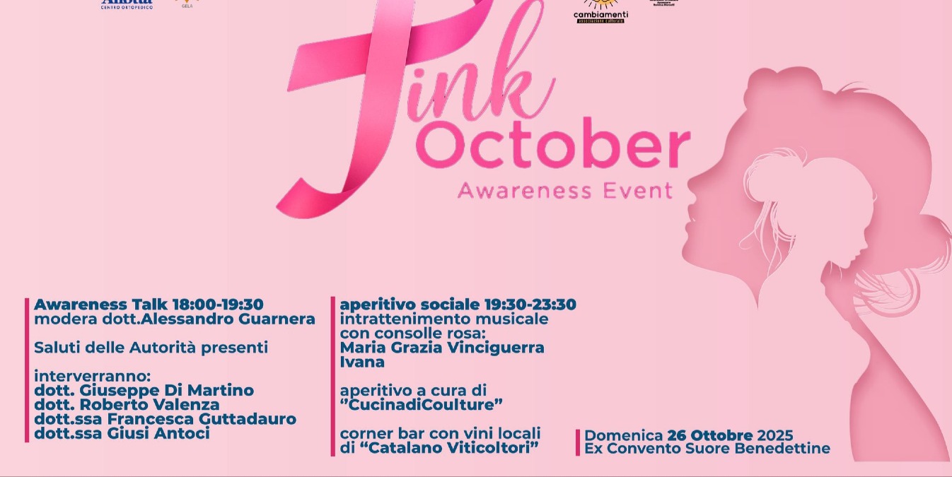 Prevenzione nell'ottobre in rosa, in città il "Pink october-Awareness Event 2025"  - 