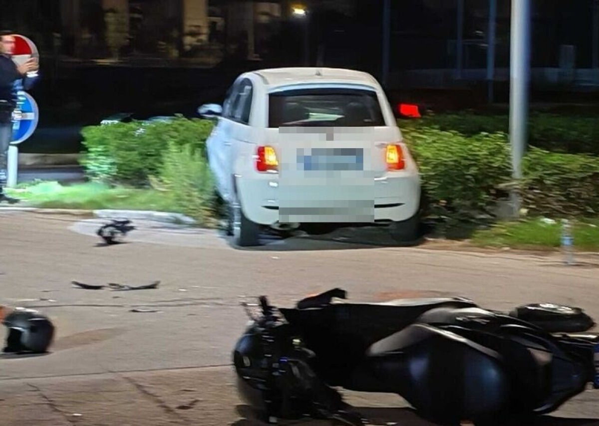 Schianto stradale in viale Mattei, scooterista ferito - 