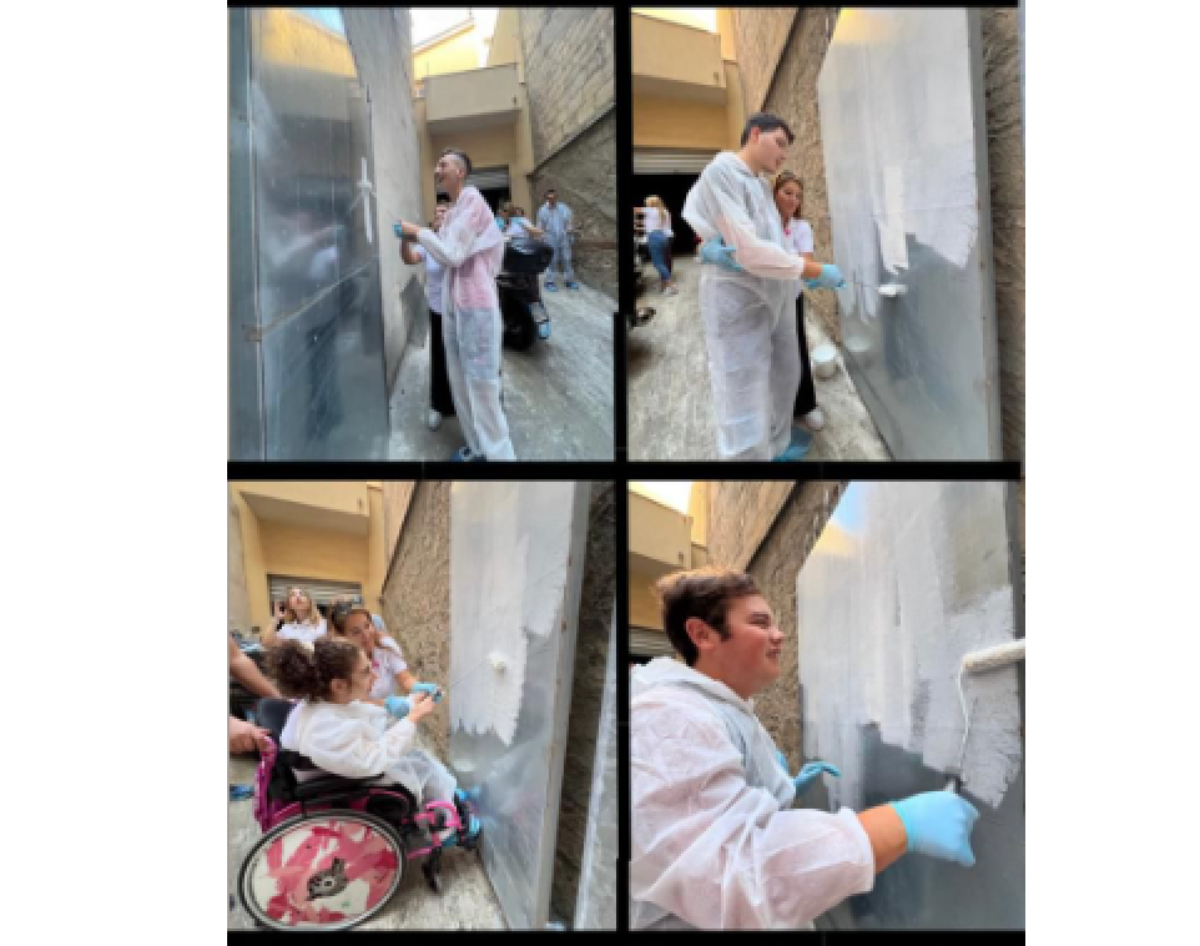 Un laboratorio artistico trasforma via di Bartolo in un luogo di incontro, creatività e inclusione - 