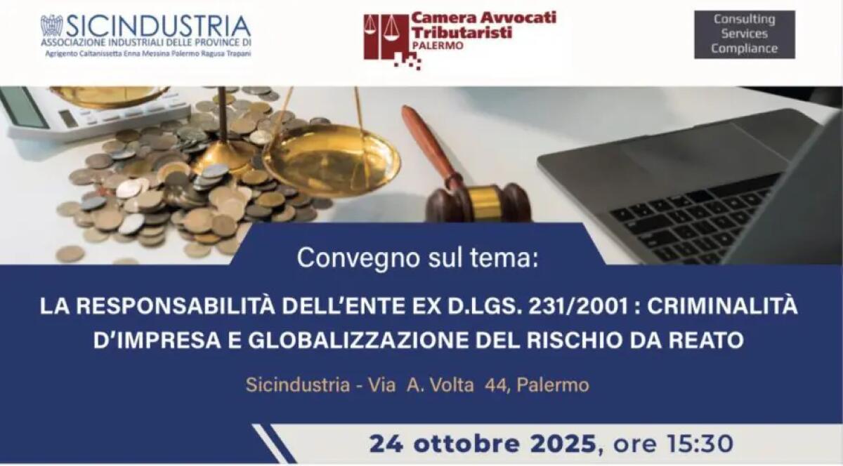 Criminalità d’impresa, esperti a convegno a Palermo - 