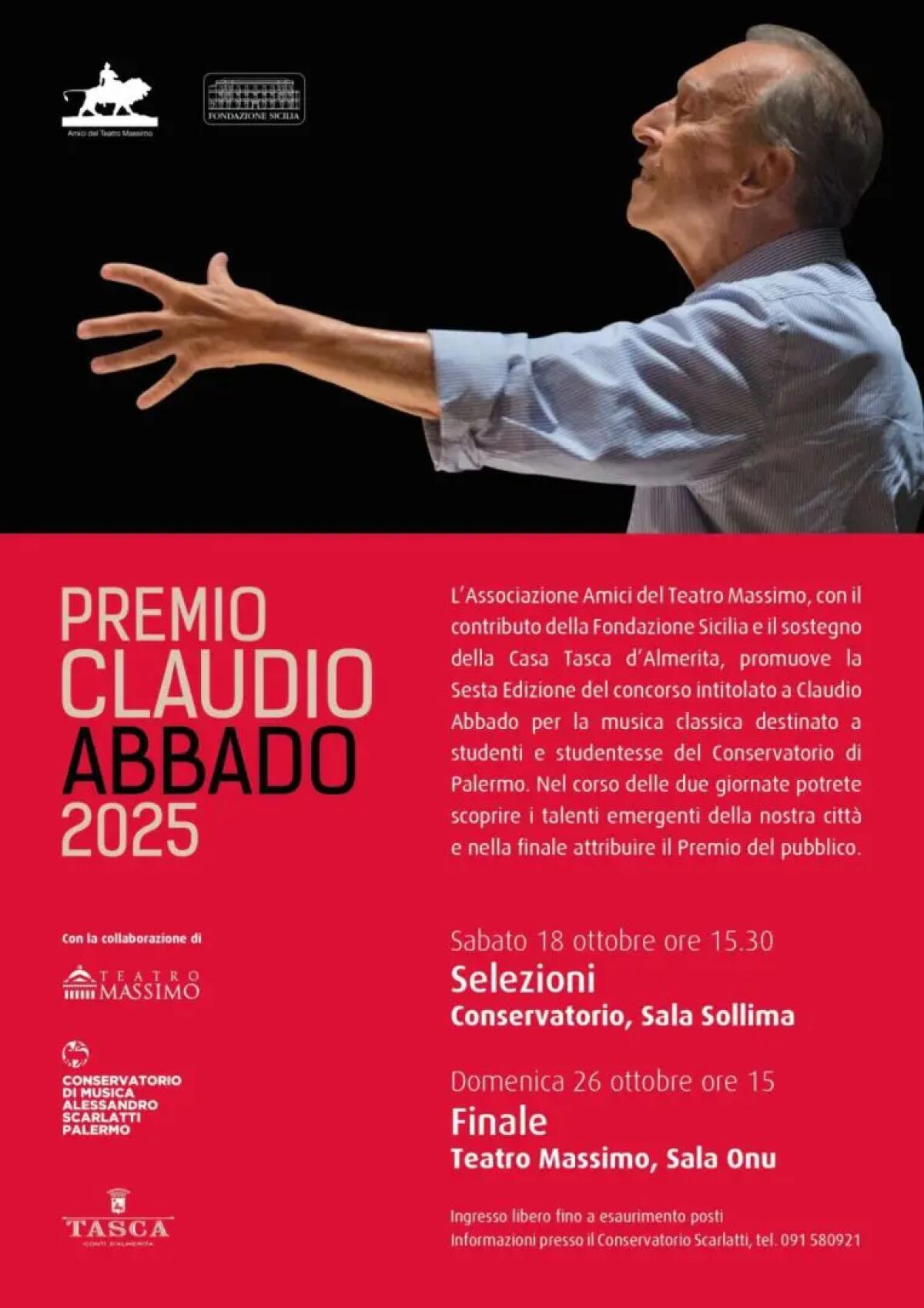 Palermo, al Teatro Massimo la finale della sesta edizione del premio Abbado - 