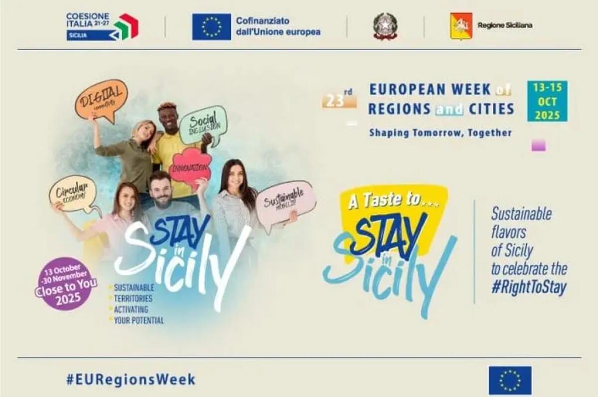 “Stay in Sicily”, la Regione sarà presente a Bruxelles alla Settimana europea delle regioni e delle città - 
