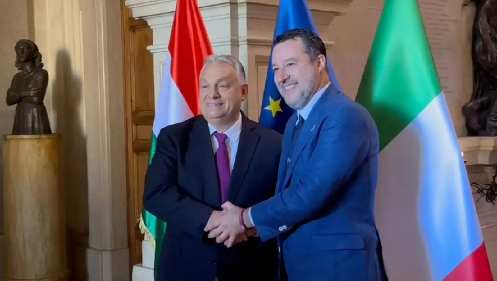 Salvini incontra Orban “Dura critica a Green Deal e a politiche suicide Ue” - 