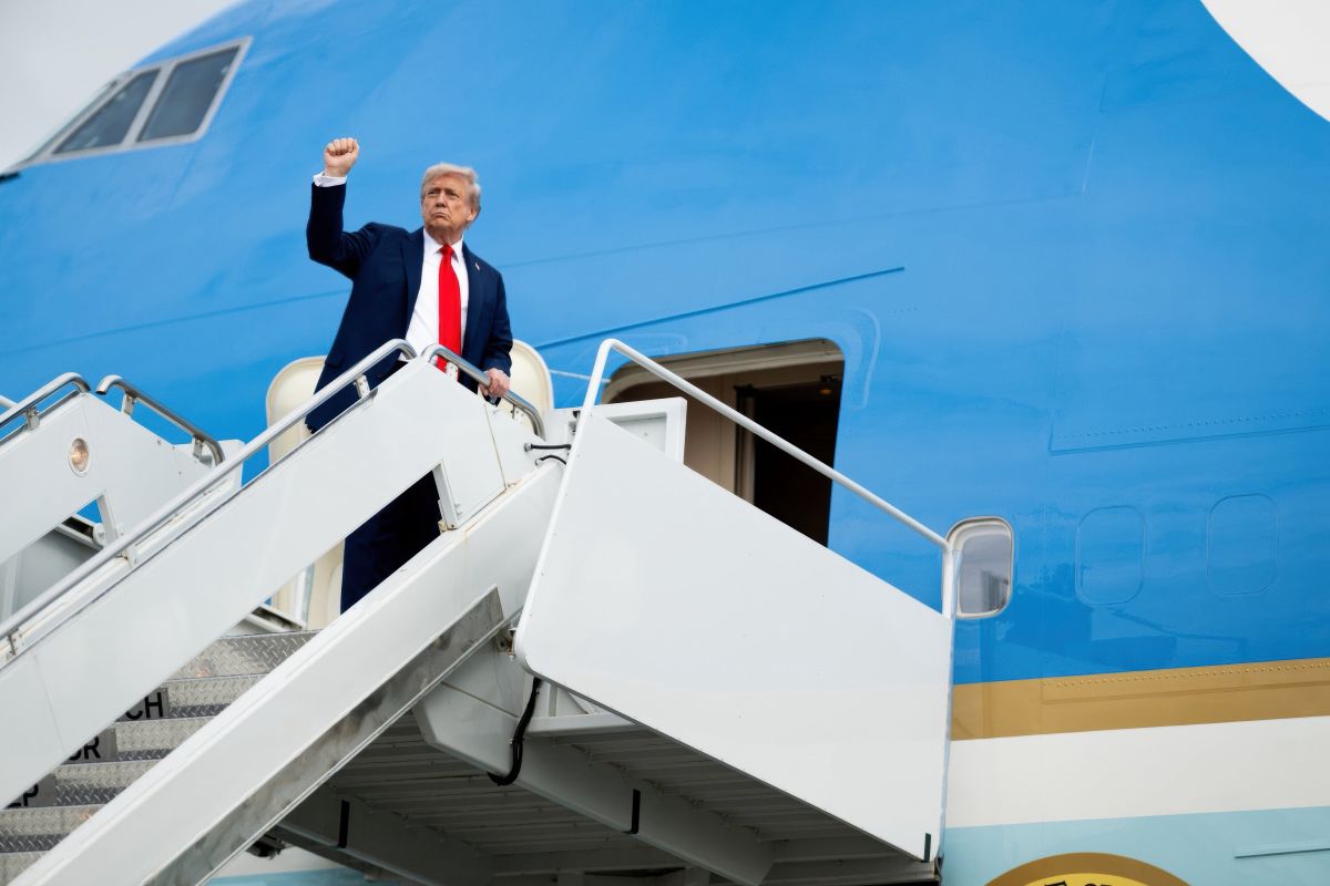 Trump accolto a Ben Gurion da Herzog e Netanyahu - 