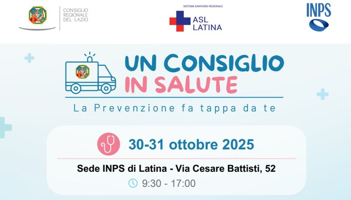 Lazio, Aurigemma “Un Consiglio in Salute fa tappa all’Inps di Latina” - 