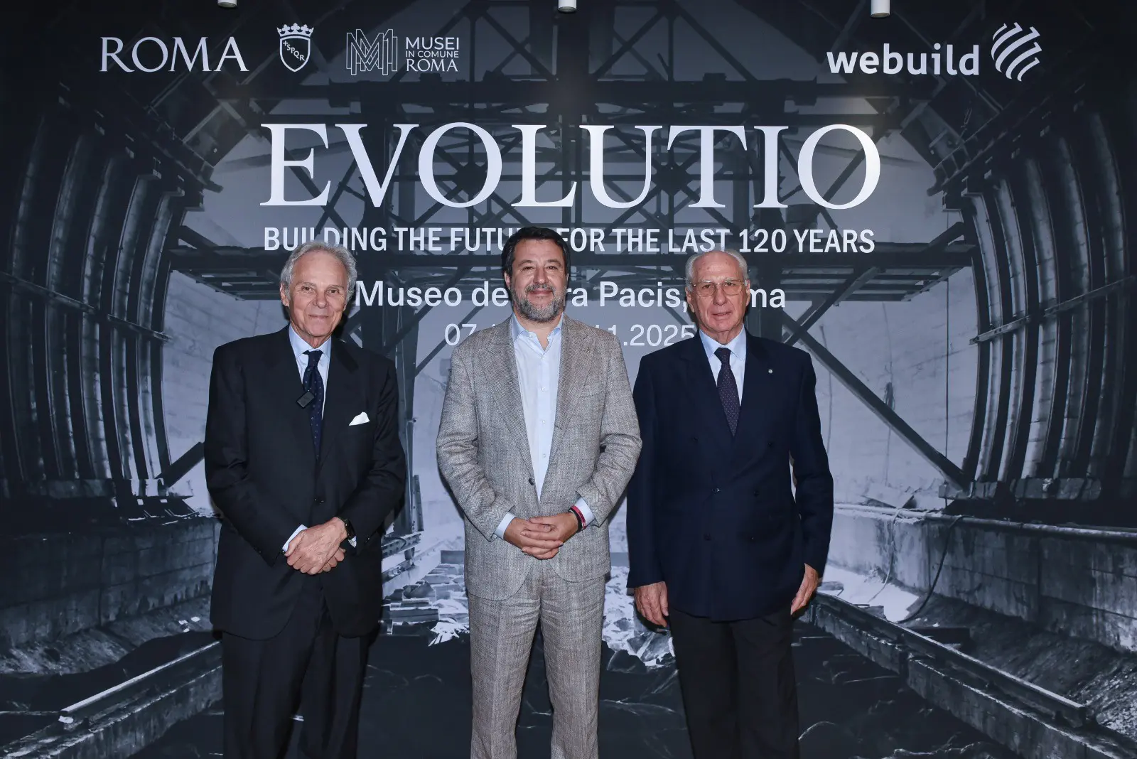 Webuild, Salvini visita la mostra “Evolutio” all’Ara Pacis di Roma - 