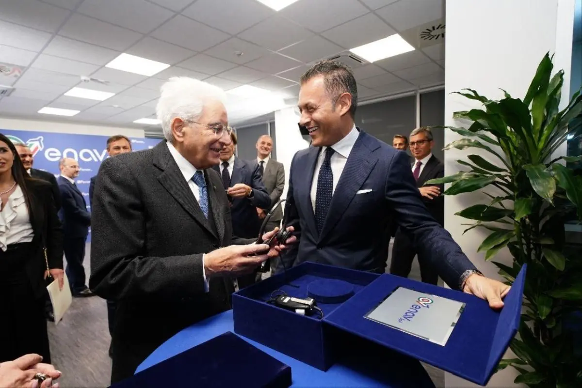 ENAV, Mattarella in visita al Centro di Controllo di Roma - 