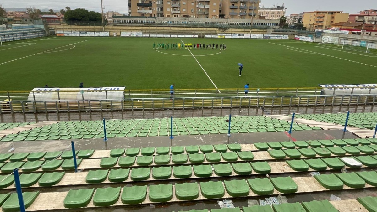 Il Gela chiude il 2025 con una sconfitta, la Gelbison vince 2-0 nel silenzio del Presti