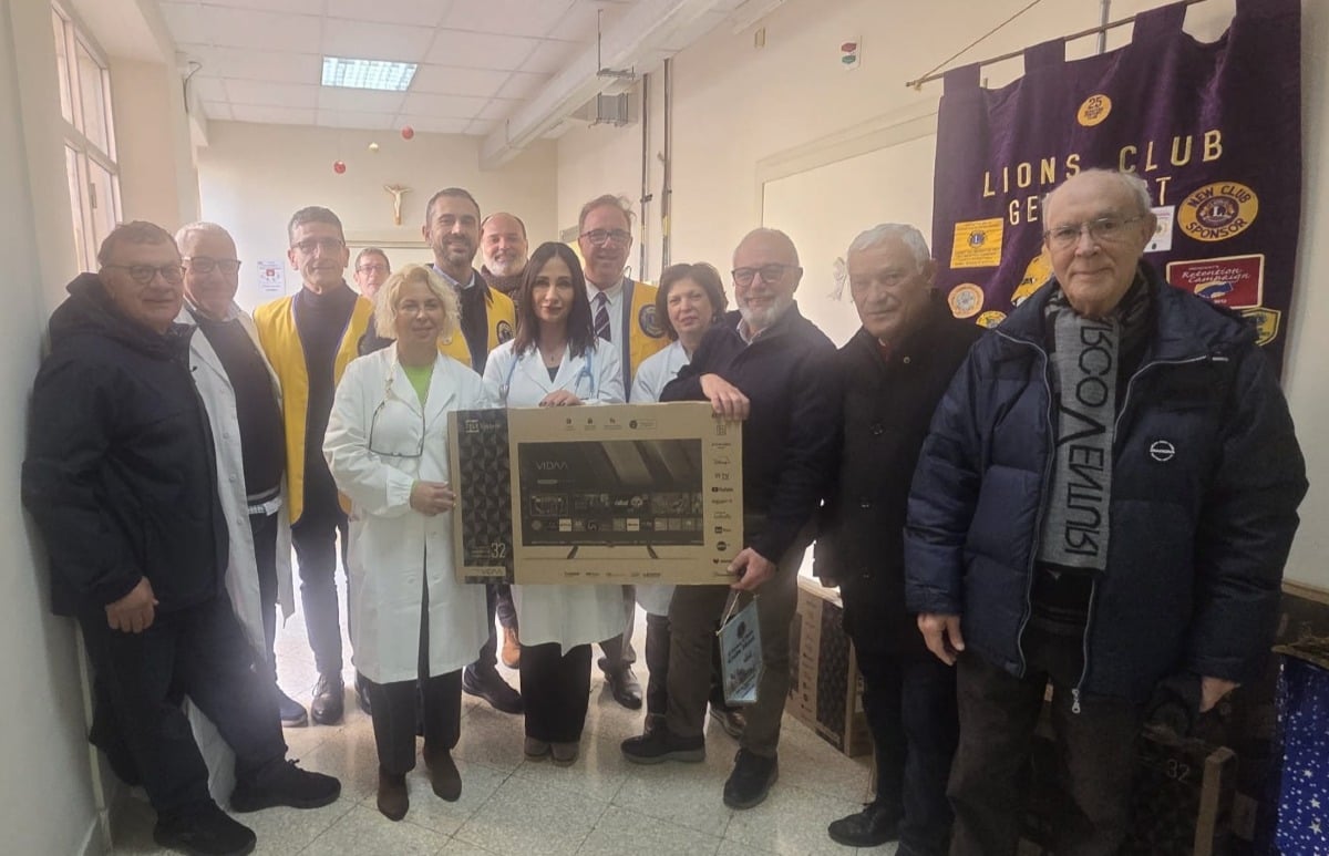Sei tv donate dal Lions host Gela al reparto di malattie infettive del "Vittorio Emanuele" - 