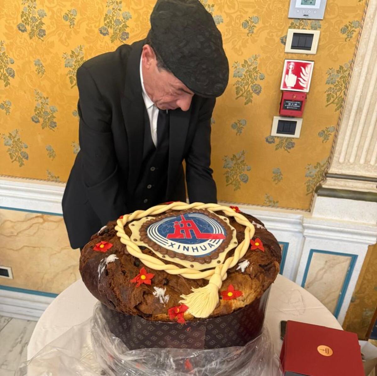 Un panettone speciale del maestro Fiasconaro al Forum Italia-Cina - 