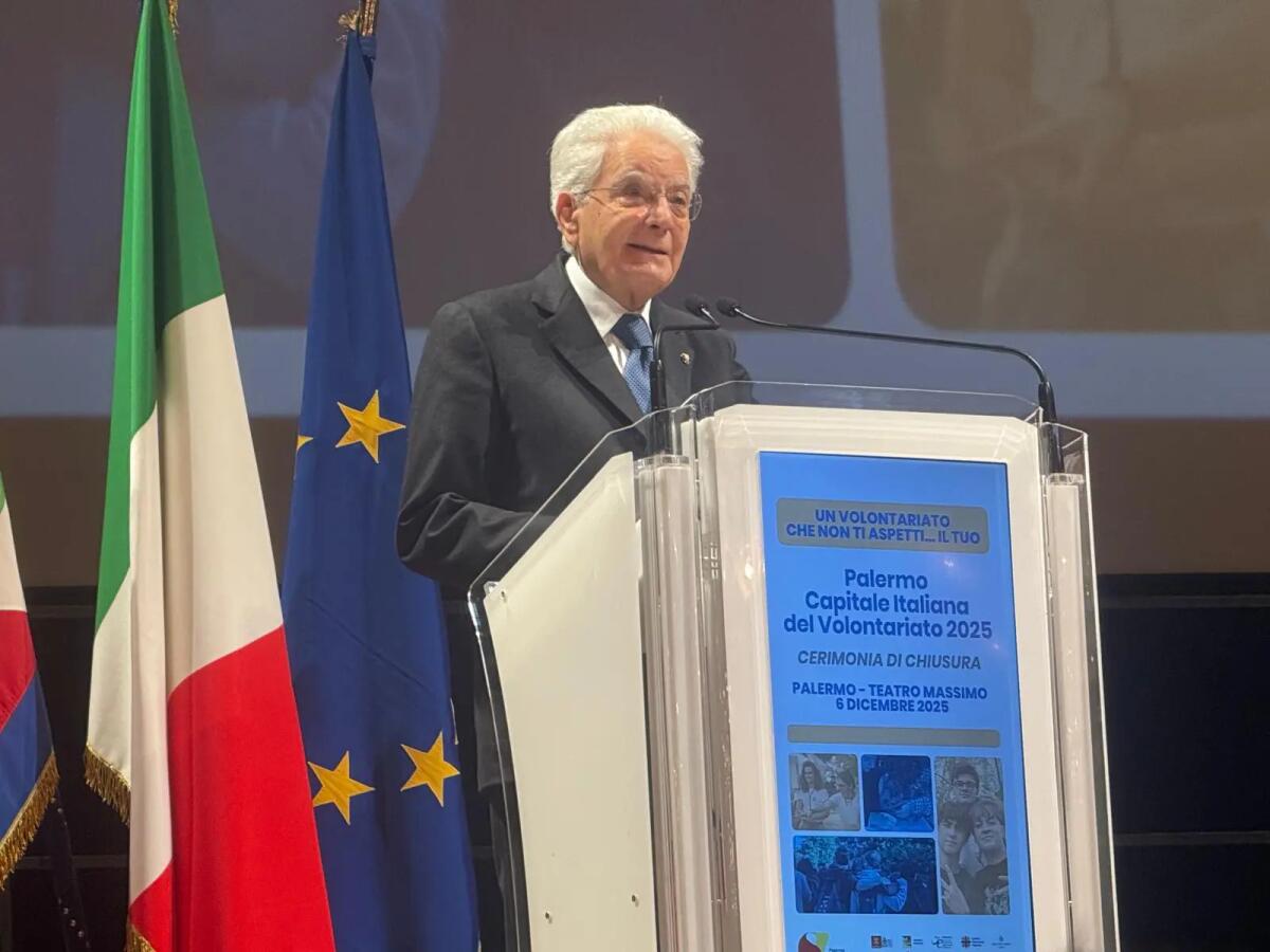 Si chiude con la presenza di Mattarella l’esperienza Palermo Capitale italiana del volontariato 2025 - 