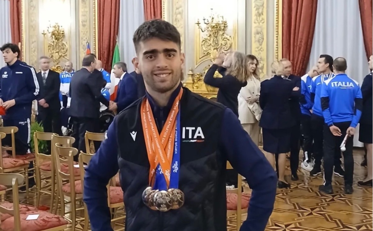 Il tre volte campione del mondo Salvo Bianca premiato al Quirinale da Mattarella - 