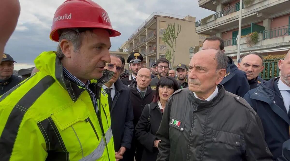 Consorzio Messina-Catania guidato da Webuild all’opera nel messinese, Pulejo illustra a Schifani interventi nel territorio devastato dal ciclone - 