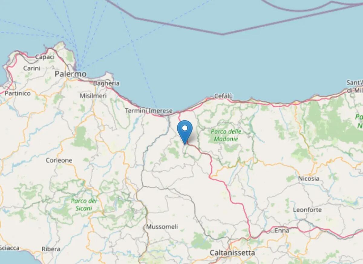 Scossa di terremoto di magnitudo 3.0 all’alba nel Palermitano - 
