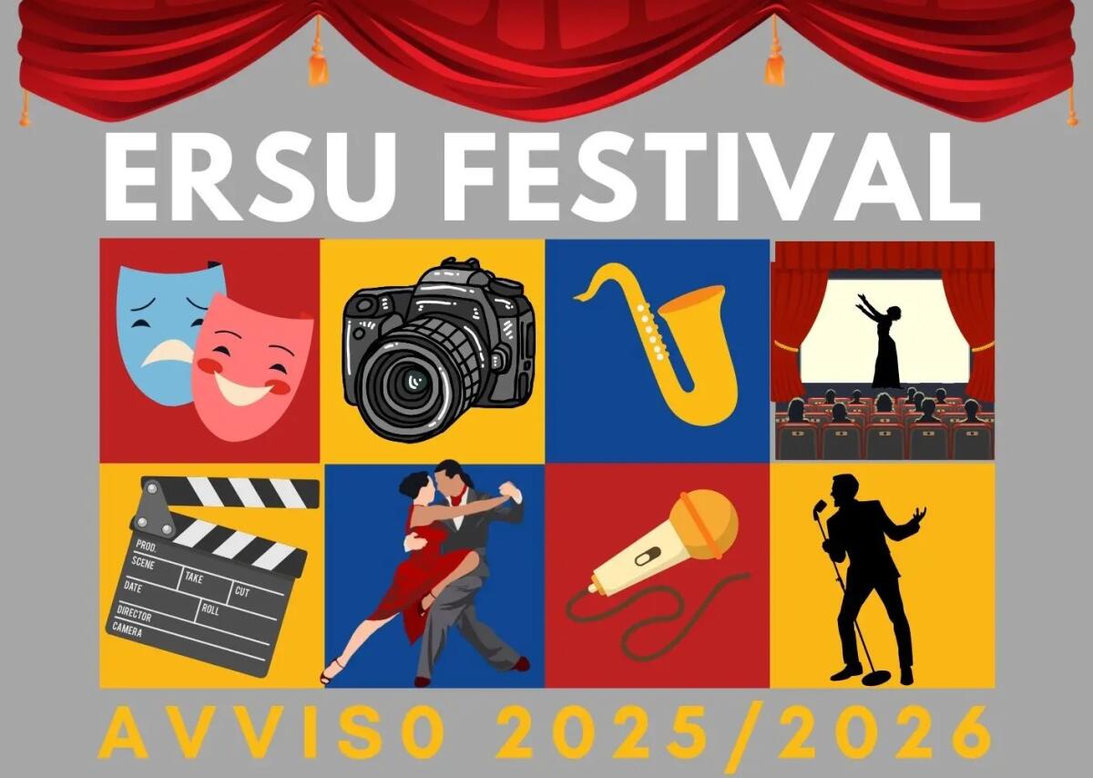 Al via il bando per la seconda edizione di ERSU Festival, candidature dall’1 febbraio - 