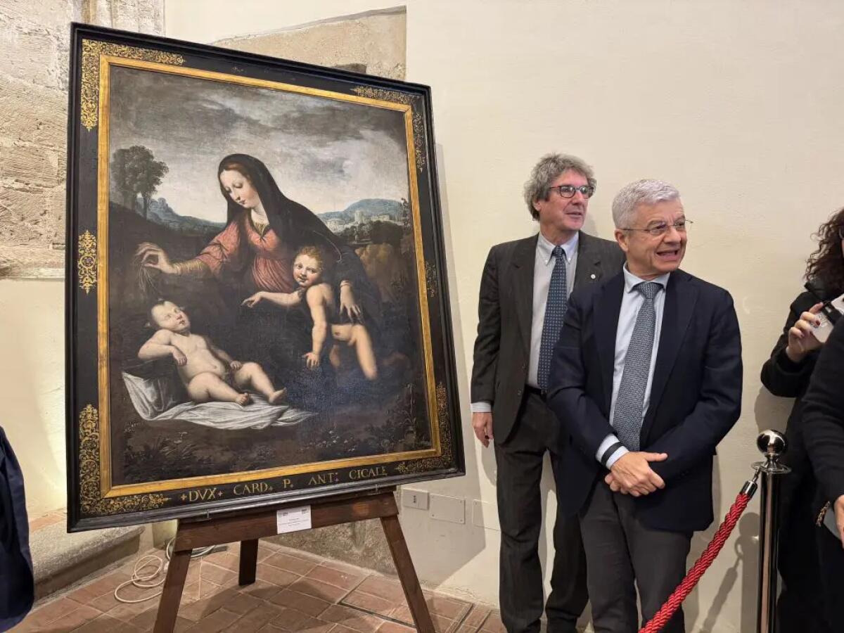 Allo Steri riemerge una Madonna del velo di Raffaello, l’Università di Palermo restituisce un capolavoro alla città - 