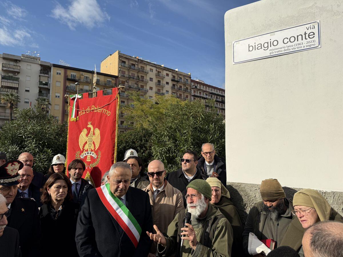 A Palermo inaugurata ‘Via Biagio Conte’, Lagalla “Vicini ai bisogni degli ultimi” / Video - 