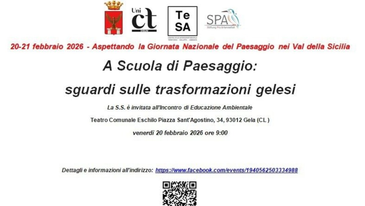 L'Università di Catania presenta “A Scuola di Paesaggio” al Teatro Eschilo - 