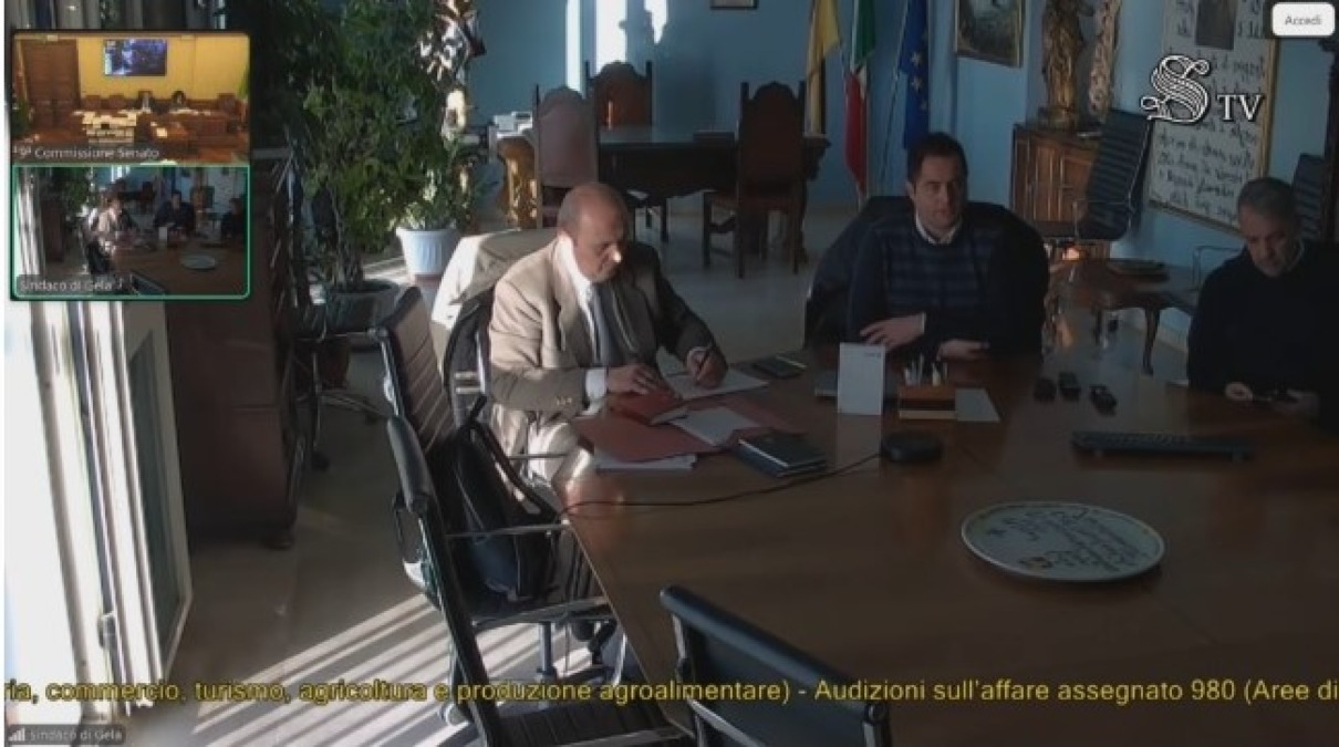 Flop area crisi, Tamajo apre: "Tavolo tecnico a Gela e Prri da rivedere", in Senato avviata verifica - L'amministrazione comunale intervenuta in videocollegamento