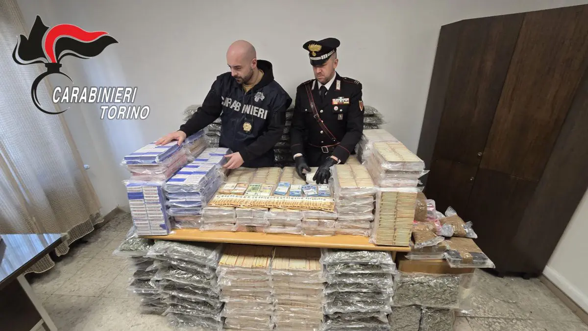 Sequestrata nel Torinese quasi mezza tonnellata di droga, tre arresti - 