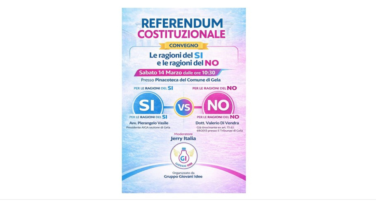 Referendum separazione carriere, dibattito organizzato da "Giovani Idee" - 