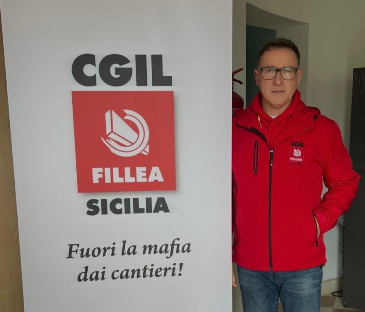"La mafia nel territorio si fa sentire nelle forniture ai cantieri", Cosca: "Controlli essenziali" - Il segretario Fillea-Cgil Francesco Cosca 