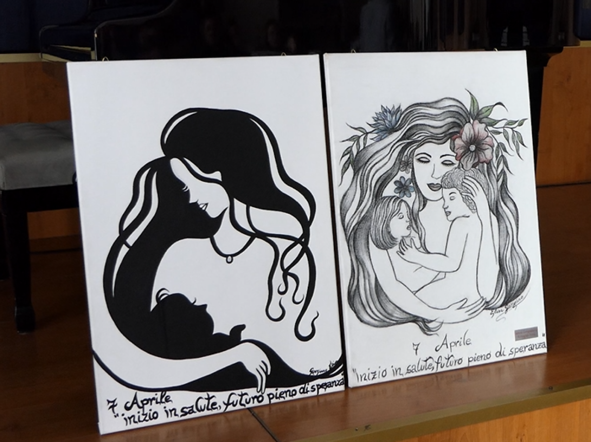 Alla "Romagnoli" donate due tele per l'ospedale - 