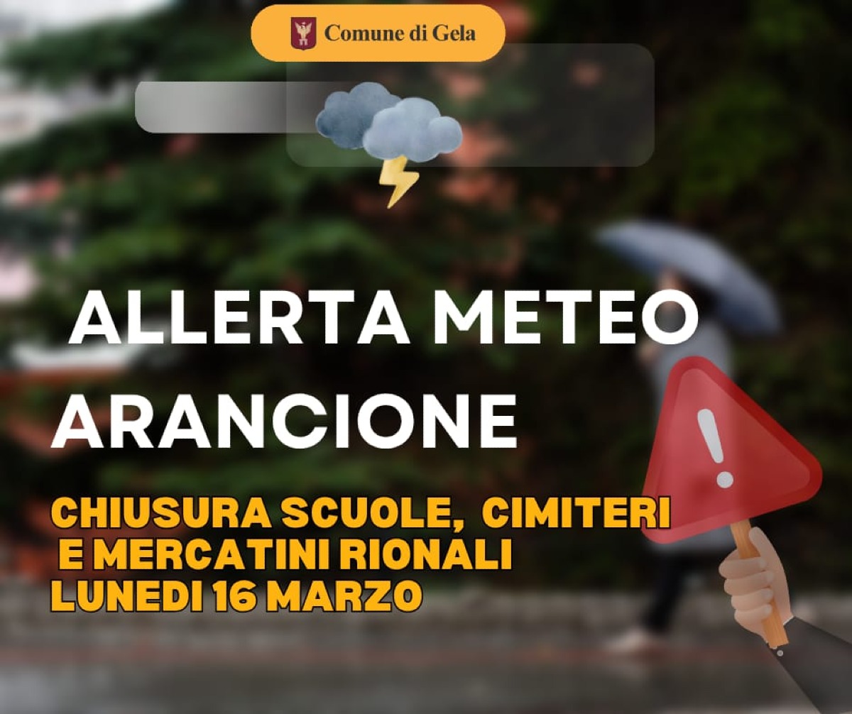 Allerta meteo, domani scuole chiuse - 