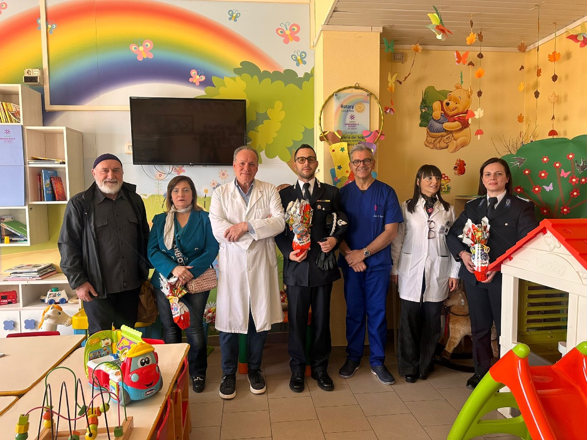 Dal carcere alla corsia: donate uova di pasqua al reparto pediatrico  - 