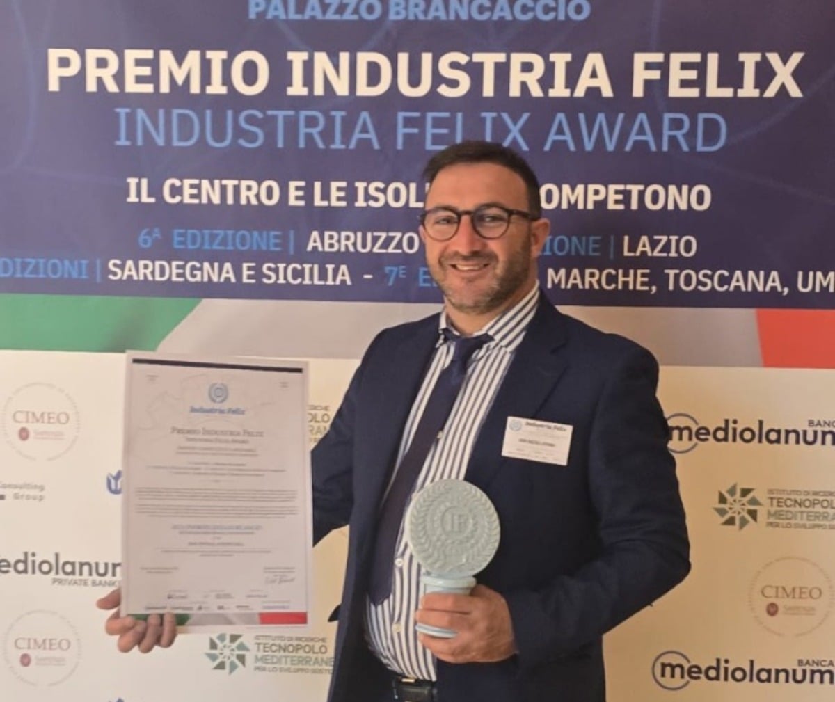 Sgn Installations tra le aziende italiane virtuose e competitive: premio "Industria Felix" - Nicolò Farruggio