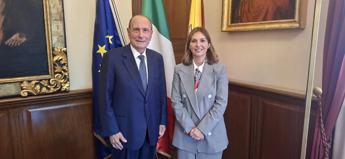 Schifani riceve la presidente dell’Autorità portuale della Sicilia occidentale Tardino - 