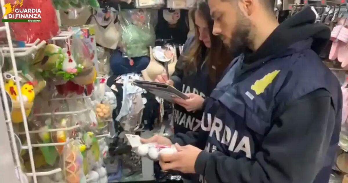 Maxi sequestro di oltre 22.200 articoli non sicuri, legati anche alla Pasqua, nel Messinese - 