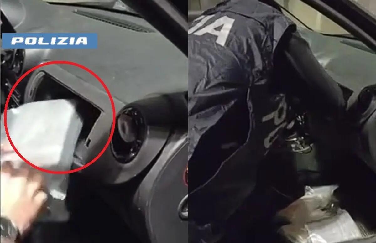 In auto con oltre 5 kg di cocaina, due corrieri arrestati nel Catanese - 