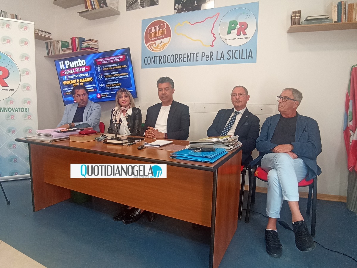 Donegani e Cafa': "Diremo no a compensazioni per eventi, non previsto da protocollo" - Il gruppo dirigente "PeR" durante la conferenza stampa 