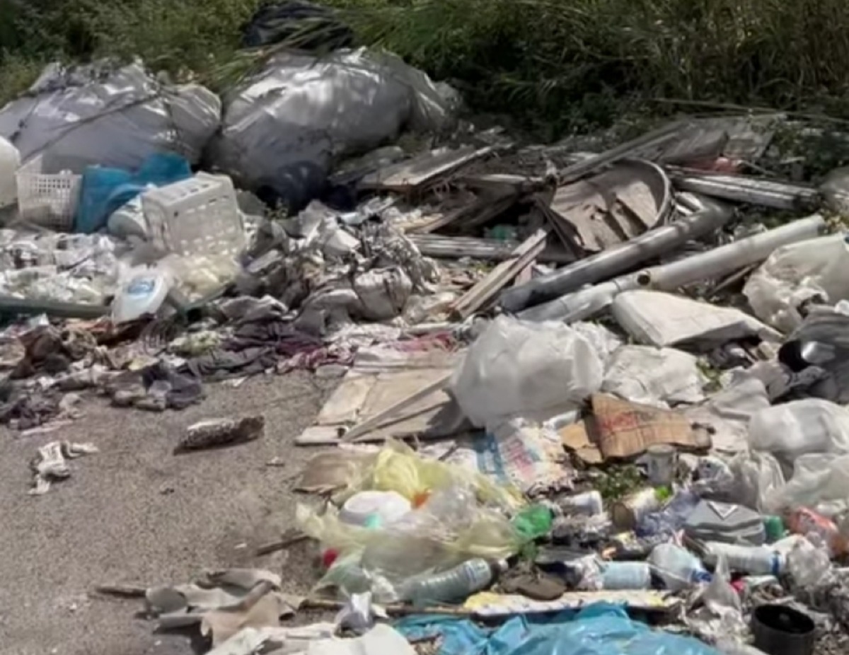 Maxi discarica in area industriale, sindaco sul posto: "Basta con questo schifo!"