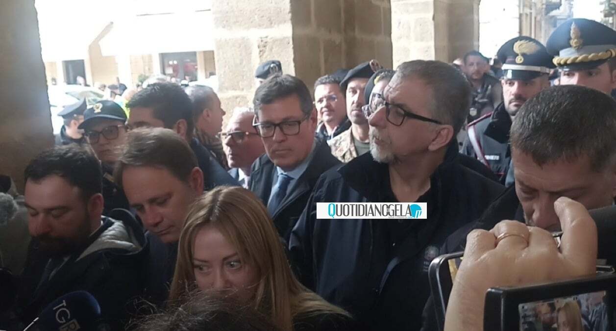 Frana Niscemi, Meloni in visita per fare il punto della situazione sugli interventi  - 