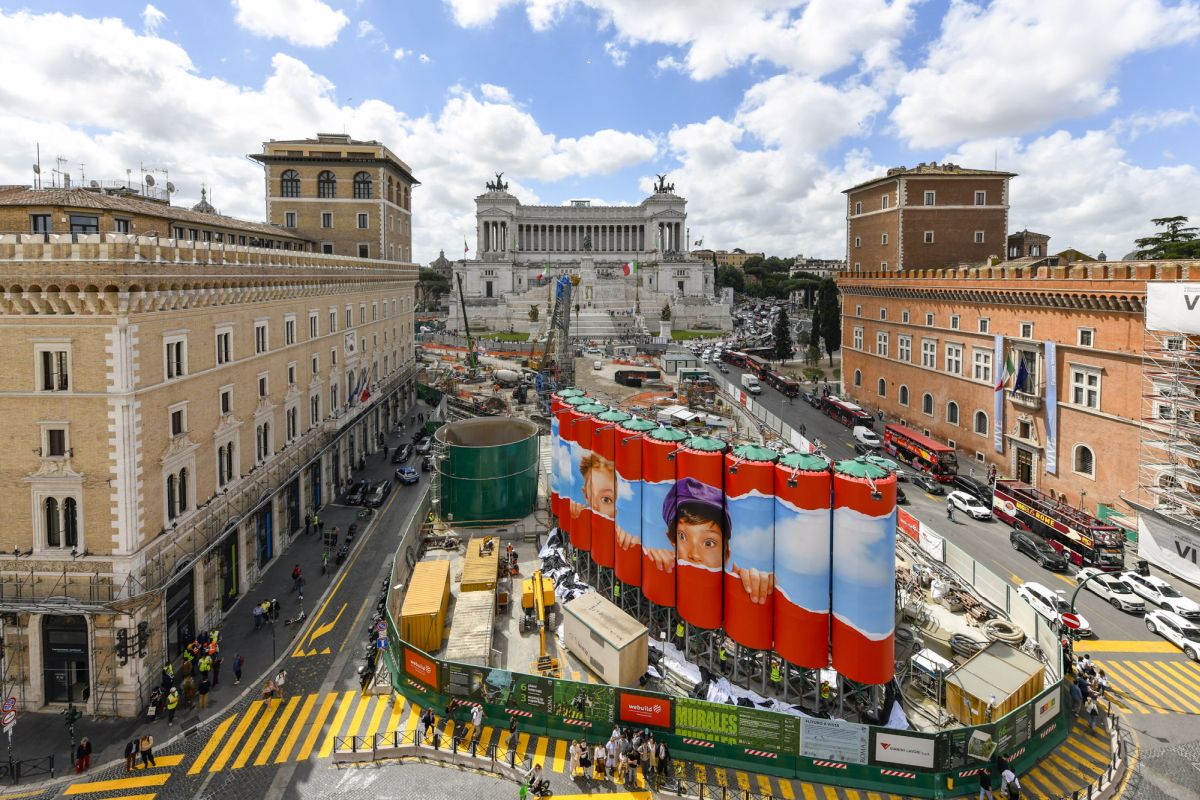 Webuild, nuova opera “MURALES” per la stazione Venezia della Metro C di Roma - 