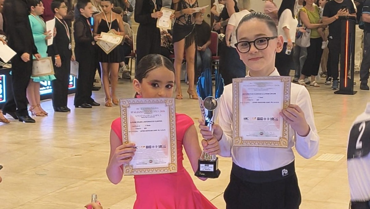 Danza sportiva, Dylan Lipomi e Clarissa Antonuccio campioni italiani di danze latino americane - 