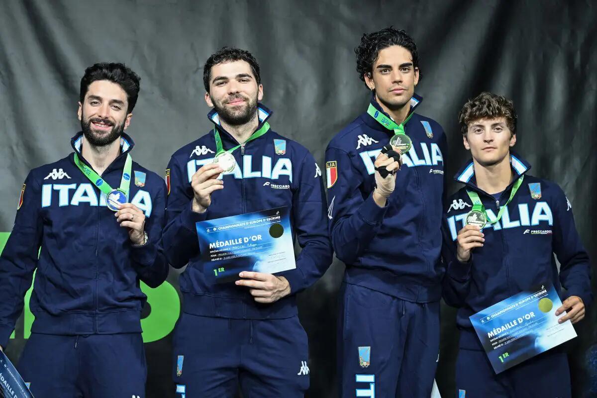 Agli Europei Italia d’oro anche nel fioretto maschile a squadre - 