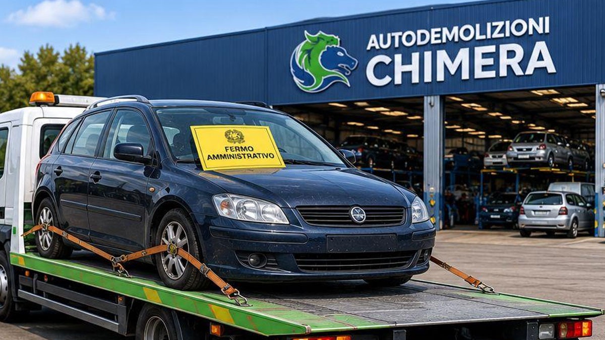 Autodemolizioni Chimera: rottamazione anche con fermo amministrativo - 