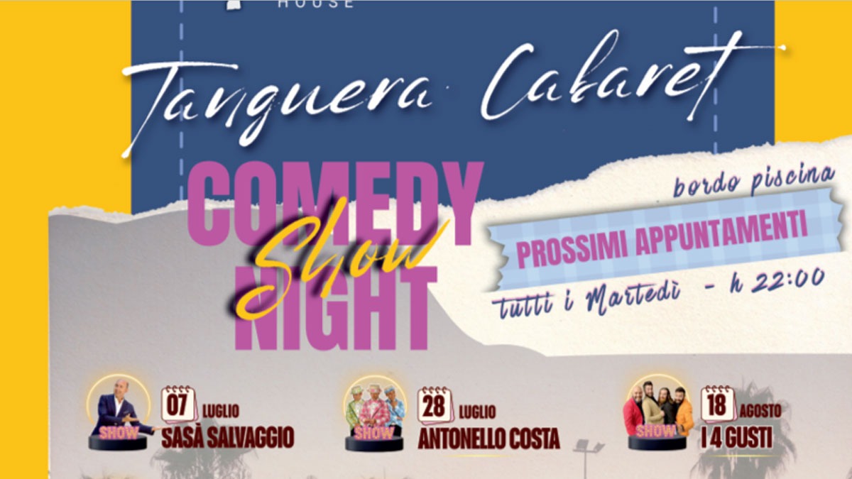Al Tanguera otto serate di cabaret: Sasà Selvaggio inaugura il "Comedy Night Show" - 