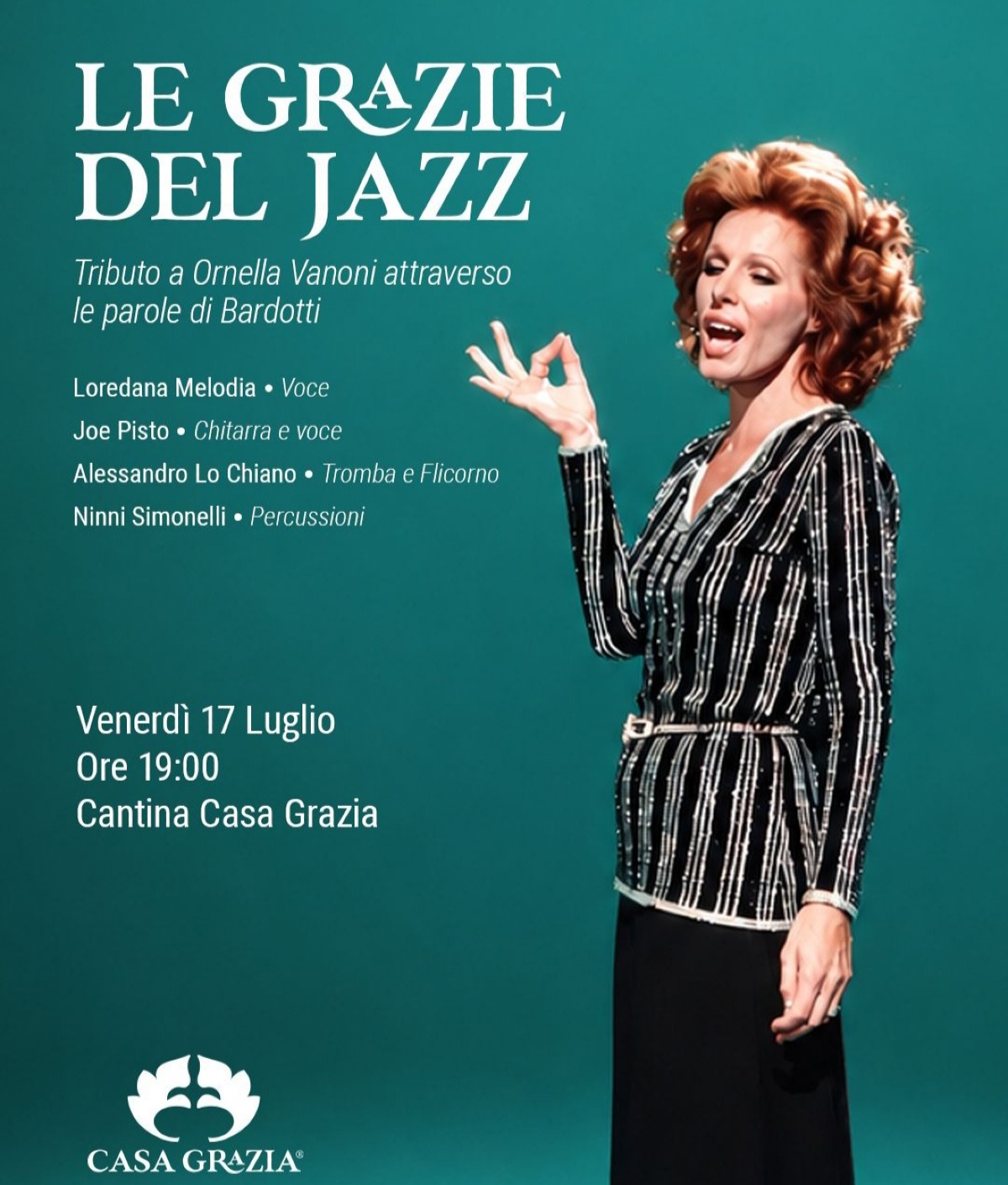 "Le Grazie del jazz", serata omaggio a Ornella Vanoni  - 