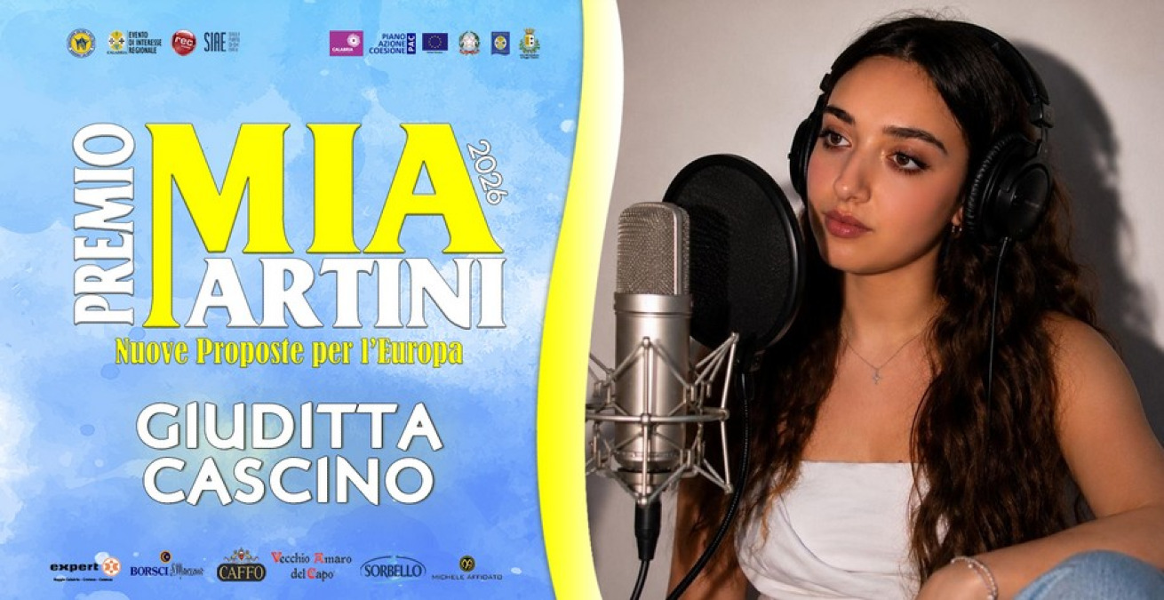 La giovane artista gelese Giuditta Cascino al premio canoro nazionale "Mia Martini 2026" - Giuditta Cascino